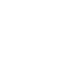 A white circle overlapping with the top left of a larger white circle on a black background.