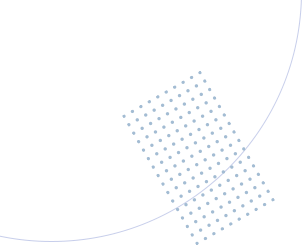 A black background with a white curved line intersecting a rectangle filled with evenly spaced dots.