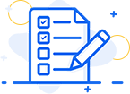 Illustration of a checklist with four boxes, two checked. A pencil is poised beside the list.